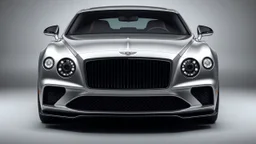a luxury sedan car with aggressive front, with circular headlights like bentley