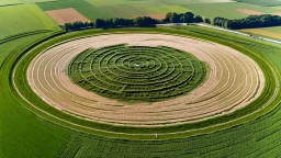 crop circle of a penis