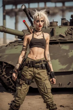 [modelshot scene] tank Girl in her iconic scene