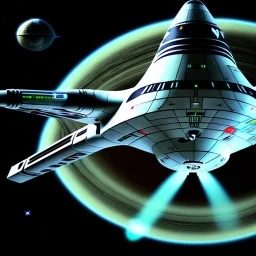 Ncc-1701 starship uss Enterprise, star trek, propulsion, dual jet thruster nacelles