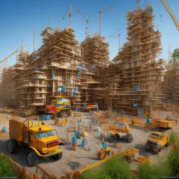 cartoon Construction Site Fun