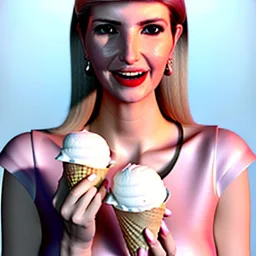 Ivanka trump eating ice cream