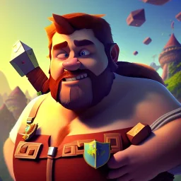 Clash of clans art style of a cute fat nathan drake, full body, by mobeius, au naturel, hyper detailed, digital art, trending in artstation, cinematic lighting, studio quality, smooth render, unreal engine 5 rendered, octane rendered, art style by klimt and nixeu and ian sprigger and wlop and krenz cushart