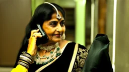 indian lady on phone does the batman theme