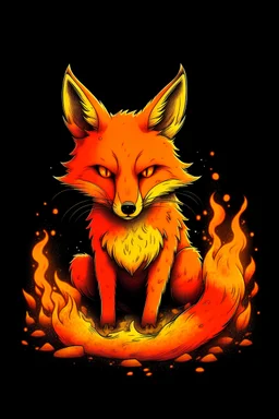 Fuchs besteht aus feuer