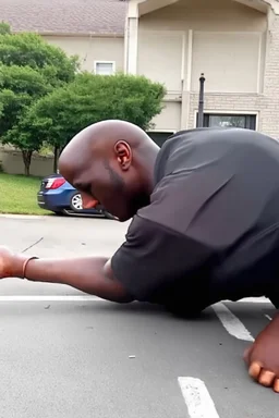 schwarzer mann mit tötlicher verletzung verblutet