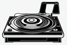 technics.1210,turntable clipart style simple stencil