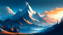 Beautiful mountains landscape
