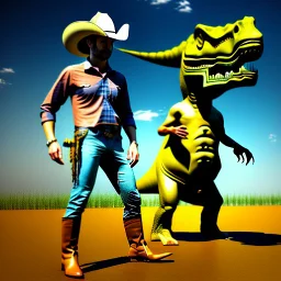 Cowboy and Dinosaur