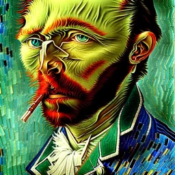 VAN GOGH CUTTING HIS OWN EAR