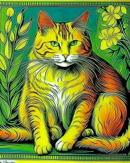 Portrait of a cat by Van Gogh