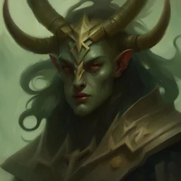 a close up of a person with a horned head, peter mohrbacher c 2 0, peter mohrbacher style, graphic artist peter mohrbacher, mohrbacher, magic the gathering art, eldrazi, mtg art, magic : the gathering art, magic the gathering concept art, peter mohrbacher and takayuk, magic the gathering card art