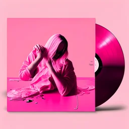 pink vinyl playing