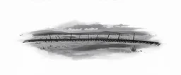 sideview of old western railway track, overcast sky, fields in background, illustration from photo reference, add detail and realism