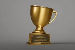 minimalistic trophy design for animation film festival