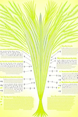 A mind map of wheat for interior design, and the writing language is Arabic