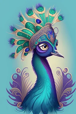 peacock avatar illustration