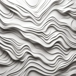 Hyper Realistic Abstract Texture on White Wall