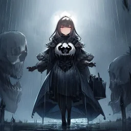 Skulls Queen, raining, raiven,