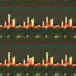 candlestick stock trading pattern cityscape red green