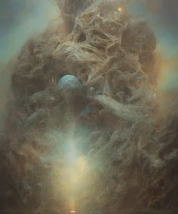 neural network. oil on canvas, beksinski