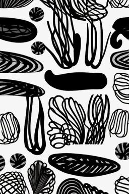 Interferencias diseño, blanco y negro