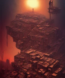 Camera., concept art, hyper detailed, beksinski, dan mumford, post-apocalyptic, oil on canvas