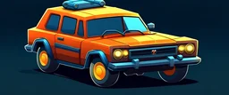 2D games sprite a car.