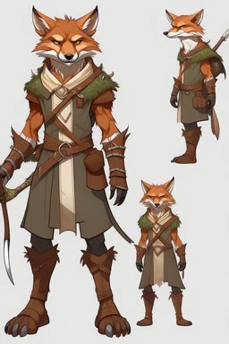 brown fox humanoid ranger druid dnd