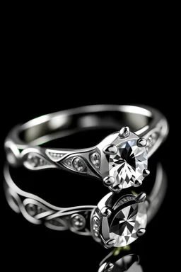 diamond engagment ring white gold thinner band
