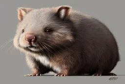 chibi, cute, adorable wombat portrait, hyperdetailed, meticulous, 8k resolution, trending on artstation, by cedric peyravernay