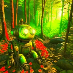 fallout 4 chat bot in an underground grove, in the style of dali, 8k, down-light, soft light, depth of field, photo realism, trending on art station, high detail