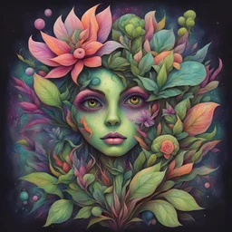 living plant-seed in Callie Fink art style