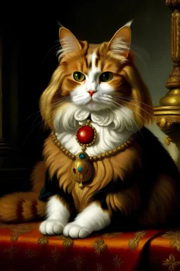 King Charles as a cat