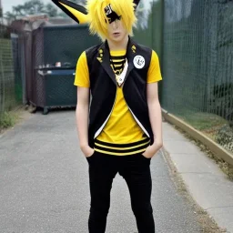 Anime pokemon dressed as BVB fan
