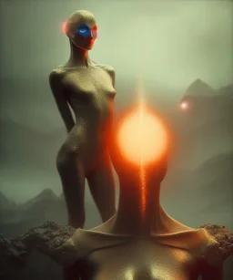 superhero, woman, photographer. oil on canvas, volumetric lighting, beksinski