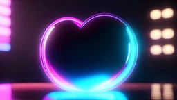 Photoreal magnificent neon vibes heart shaped dream bubble, as seen through glass, photorealistic, bokeh masterpiece smooth shading, ultra detailed, high resolution, cinematic, unreal 6, subtle shadows, octane render, 8k, cinema 4d, HDR, dust effect, vivid colors