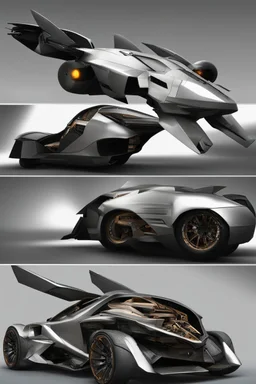 The combination of a super-advanced car and fighter