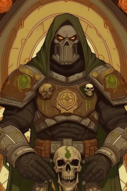 Doom Guy wearing orthodox priest vestments