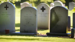 person spitting on a grave