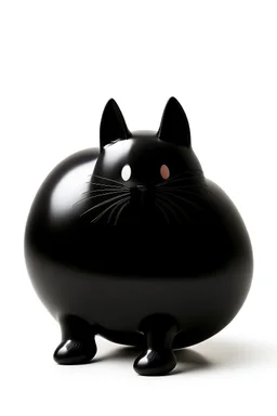 balloon shaped like the butt of a black cat