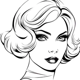 Coloring page for adults of a elegant fashion model woman with simetric eyes and large hair, dynamic poses, full body portrait, thick and clean lines, clean details, ar 2:3, no-color, no-turban, , non background, non color, non shading, no-grayscale