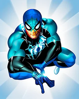 spider-man as DC blue lantern