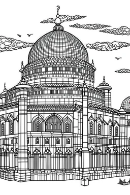 coloring page,mosqué aqsa