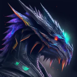 profile picture of a cyber-dragon