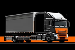 black and orange logistics