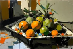 Oranges by Anthony Lister, Frank Auerbach