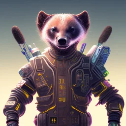 cyberpunk honey badger