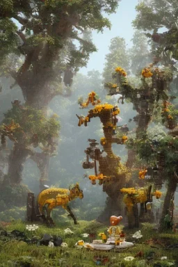 lego tree forest animals children