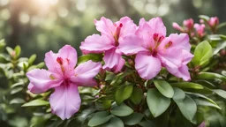 rhododendron on natural background